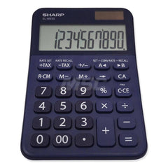 Victor - Calculators; Type: Desktop Calculator ; Type of Power: Solar/Battery ; Display Type: 10-Digit LCD ; Color: Dark Blue ; Display Size: 20mm ; Width (Decimal Inch): 3.8100 - Exact Tooling