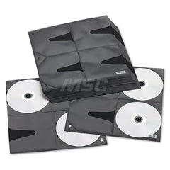 Vaultz - Office Machine Supplies & Accessories; Office Machine/Equipment Accessory Type: CD Binder Pages ; For Use With: Media Binder Case IDEVZ01072; Three-Ring Binder ; Color: Black - Exact Tooling