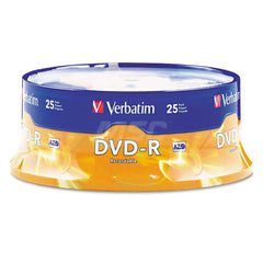 Verbatim - Office Machine Supplies & Accessories; Office Machine/Equipment Accessory Type: DVD+R Disc ; For Use With: 16X DVD-R Hardware; DVD-ROM Drives & DVD Video Players ; Color: Silver - Exact Tooling