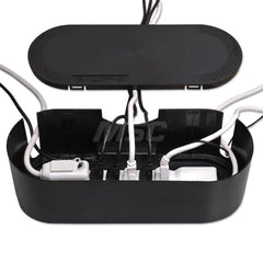 D-Line - Office Machine Supplies & Accessories; Office Machine/Equipment Accessory Type: Cable Tidy Unit ; For Use With: Office Use ; Color: Black - Exact Tooling