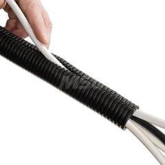 D-Line - Office Machine Supplies & Accessories; Office Machine/Equipment Accessory Type: Cable Tube ; For Use With: Behind Desks ; Color: Black - Exact Tooling