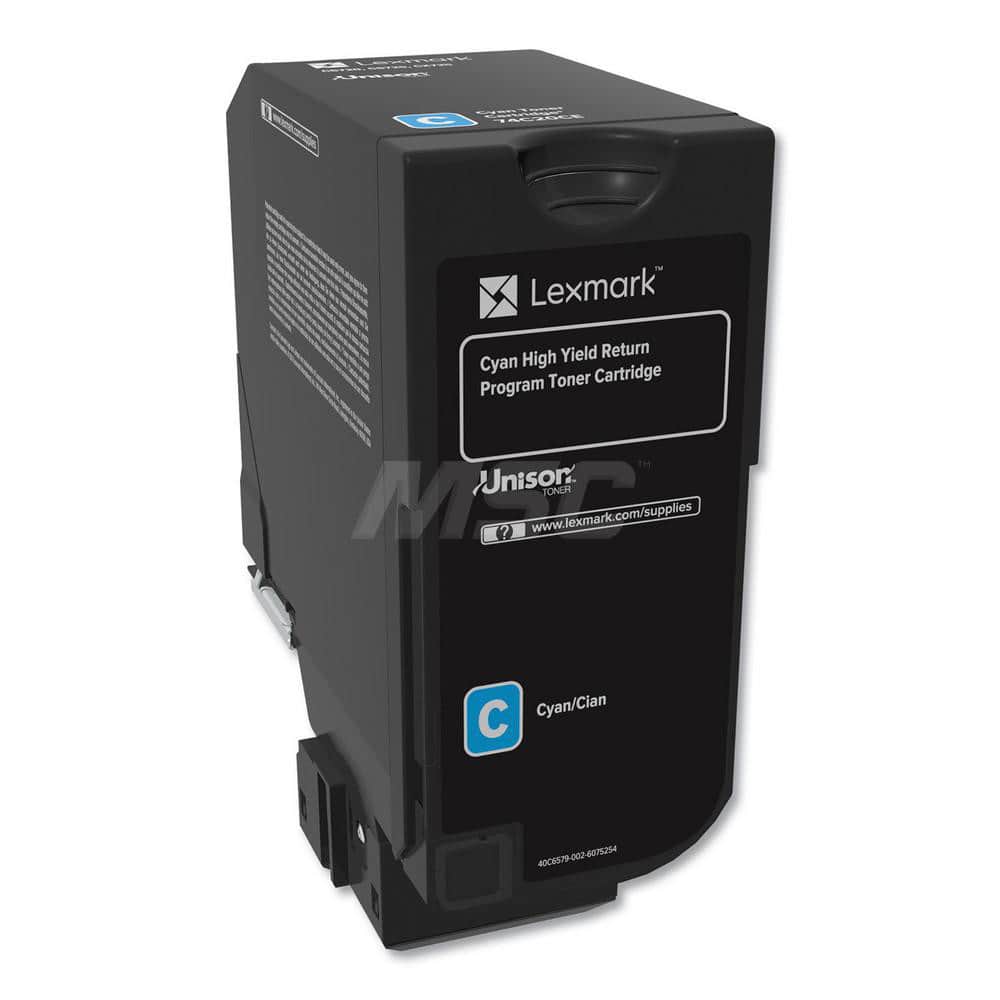 Lexmark - Office Machine Supplies & Accessories; Office Machine/Equipment Accessory Type: Toner Cartridge ; For Use With: Lexmark CS725de; Lexmark CX725dte ; Color: Cyan - Exact Tooling