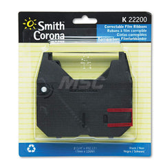 Smith Corona - Labels, Ribbons & Tapes; Type: Ribbon ; Color: Black ; For Use With: Smith Corona? K? Series; WordSmith 100; 150; 200; 250 Typewriters ; Width (Decimal Inch): 0.2500 ; Length (Inch): 5905.56 ; Material: Film - Exact Tooling