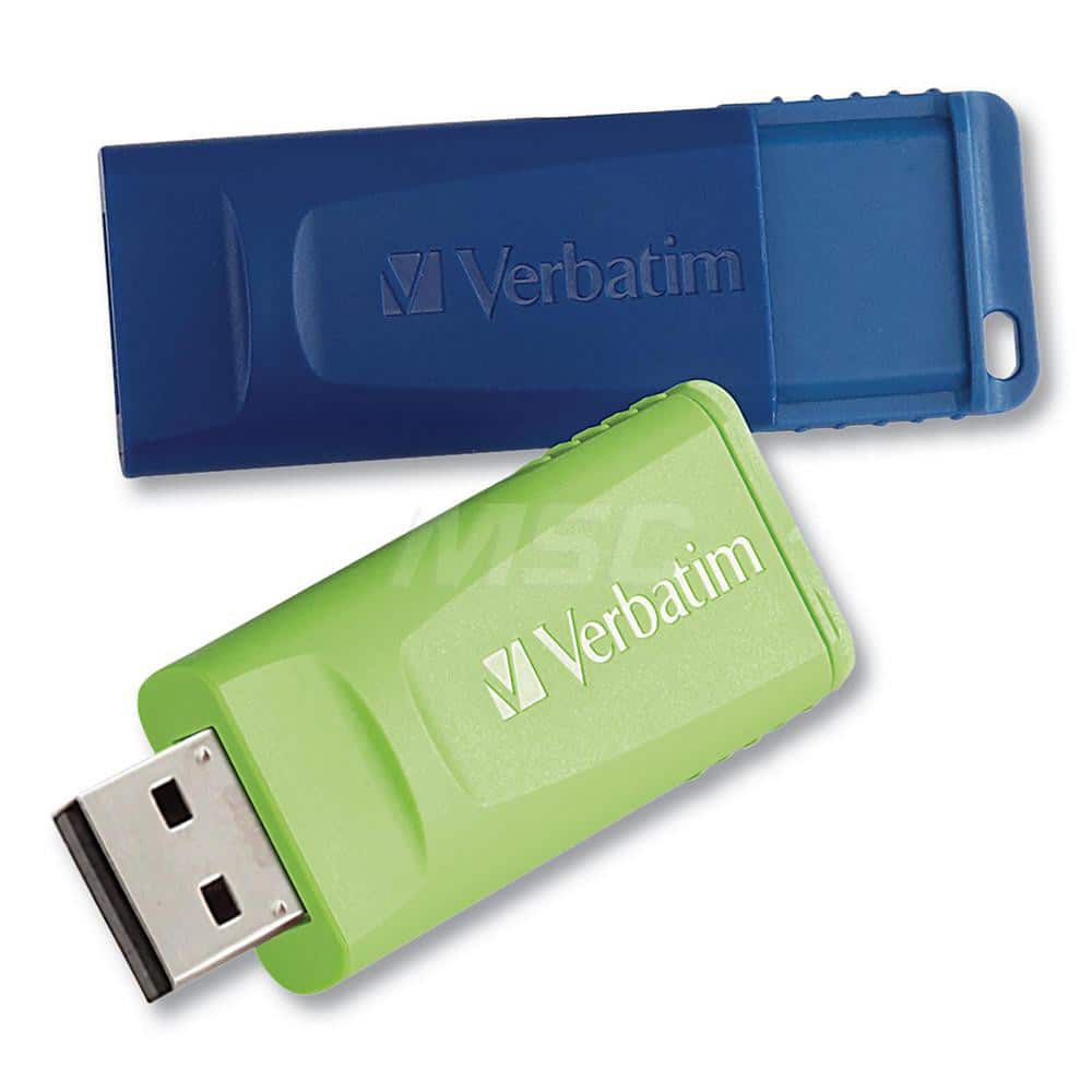 Verbatim - Office Machine Supplies & Accessories; Office Machine/Equipment Accessory Type: Flash Drive ; For Use With: Windows XP Vista & 7 & Higher; Mac OS X 10.1 & Higher; Linux kernel 2.6 & Higher ; Color: Blue; Green - Exact Tooling