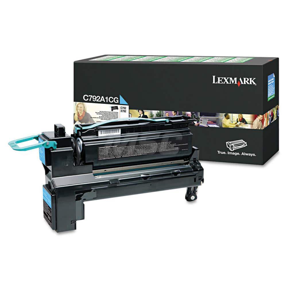 Lexmark - Office Machine Supplies & Accessories; Office Machine/Equipment Accessory Type: Toner Cartridge ; For Use With: Lexmark C792 Series ; Color: Cyan - Exact Tooling