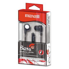 Maxell - Office Machine Supplies & Accessories; Office Machine/Equipment Accessory Type: Earbuds ; For Use With: Laptops; Mobile Devices; Tablets ; Color: Black - Exact Tooling