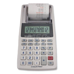 Victor - Calculators; Type: Printing Calculator ; Type of Power: 4 AA Batteries ; Display Type: 12-Digit LCD ; Color: Off-White; Black; Red ; Display Size: 12mm ; Width (Decimal Inch): 3.6300 - Exact Tooling