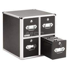 Vaultz - Office Machine Supplies & Accessories; Office Machine/Equipment Accessory Type: CD File Cabinet ; For Use With: Office Use ; Color: Black - Exact Tooling