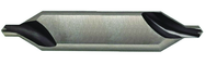 6.3mm x 80mm OAL 60° HSS Center Drill with Flat-Bright Form A - Exact Tooling