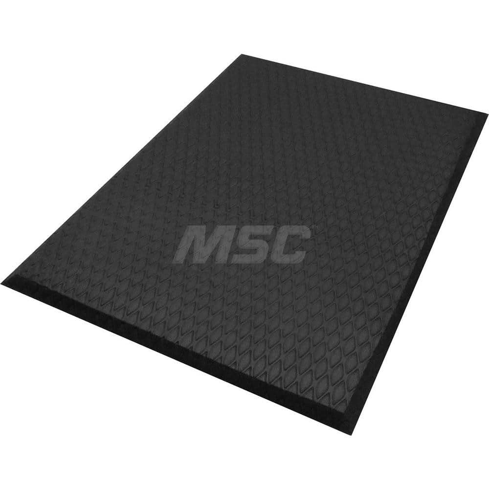 M + A Matting - Anti-Fatigue Matting; Dry or Wet Environment: Dry ; Length (Feet): 3.000 ; Width (Inch): 24 ; Width (Feet): 2.00 ; Thickness (Inch): 5/8 ; Surface Pattern: Diamond Tread - Exact Tooling