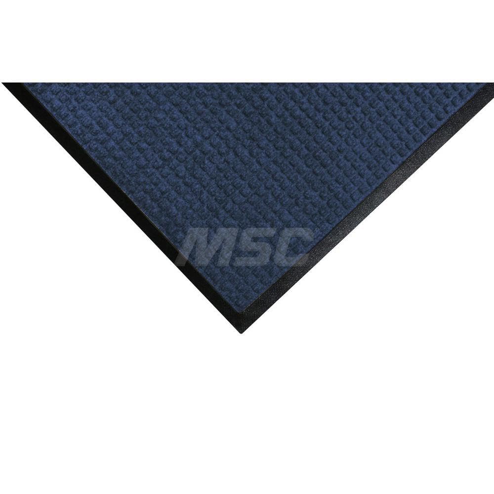 M + A Matting - Entrance Matting; Indoor or Outdoor: Indoor & Outdoor ; Traffic Type: Heavy/High Traffic ; Surface Material: Solution Dyed PET ; Base Material: SBR Rubber ; Surface Pattern: Raised Waffle ; Color: Navy Blue - Exact Tooling