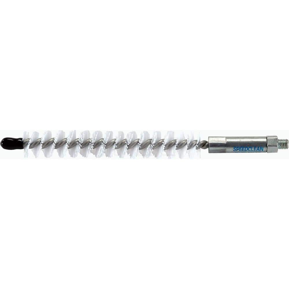 Goodway - Internal Tube Brushes & Scrapers; Type: Nylon Single Stem/Single Spiral Tube Brush ; Diameter (Inch): 11/16 ; Brush/Scraper Length: 4 (Inch); Overall Length (Inch): 6 ; Connection Type: Quick Connect ; Brush/Scraper Material: Nylon - Exact Tooling