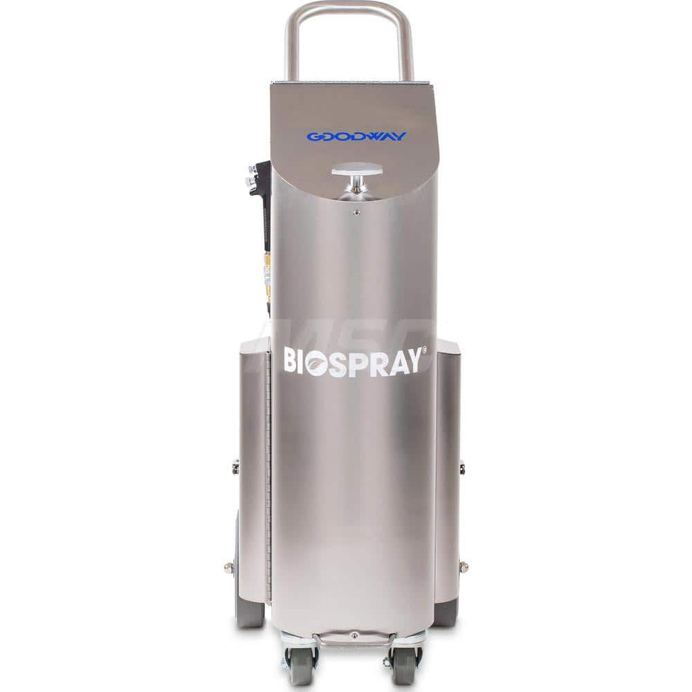 Goodway - Electrostatic Sanitizing Equipment; Type: Disinfectant Sprayer ; For Use With: BIO-SPRAY-10 ; Material: Stainless Steel ; Includes: 10lb Tank; Micro-Droplet Spray Gun; 20' Hose - Exact Tooling
