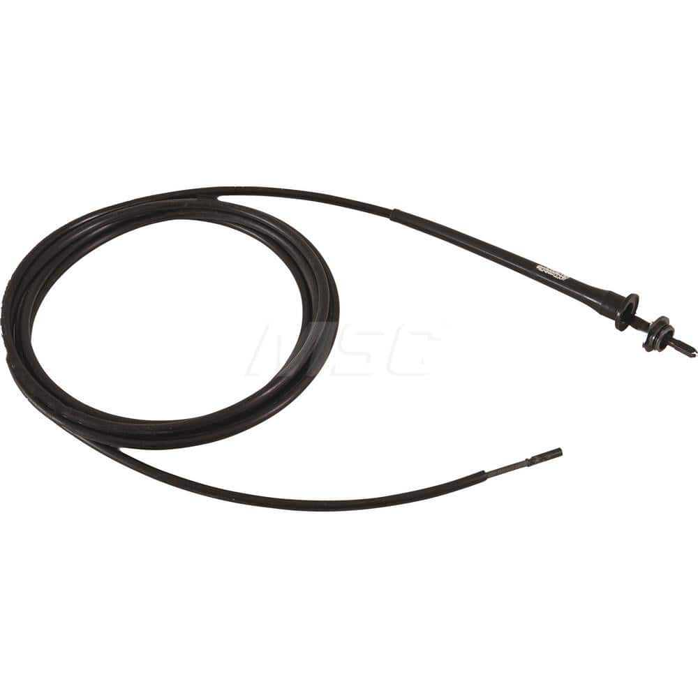 Goodway - Tube Brush Handles & Rods; Type: Flexible Shaft ; Length (Inch): 15 ; Brush Connection Type: Quick Connect ; For Use With: 7/16-1/2" Tubes ; Material: Nylon - Exact Tooling