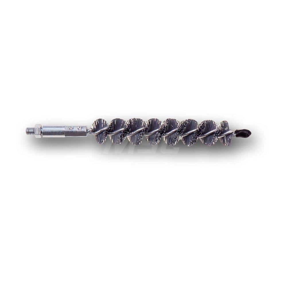 Goodway - Internal Tube Brushes & Scrapers; Type: Nylon Single Stem/Single Spiral Tube Brush ; Diameter (Inch): 3/4 ; Brush/Scraper Length: 4 (Inch); Overall Length (Inch): 6 ; Connection Type: Threaded ; Brush/Scraper Material: Nylon - Exact Tooling