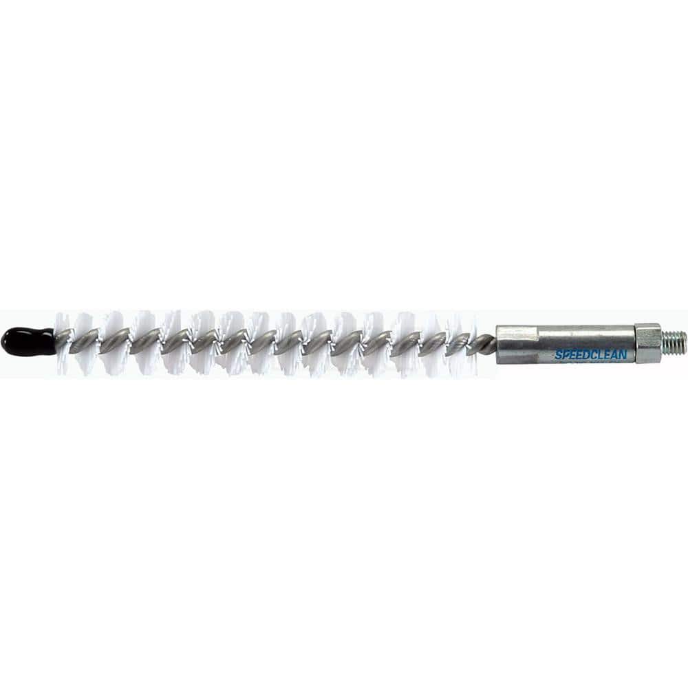 Goodway - Internal Tube Brushes & Scrapers; Type: Nylon Single Stem/Single Spiral Tube Brush ; Diameter (Inch): 13/16 ; Brush/Scraper Length: 4 (Inch); Overall Length (Inch): 6 ; Connection Type: Threaded ; Brush/Scraper Material: Nylon - Exact Tooling