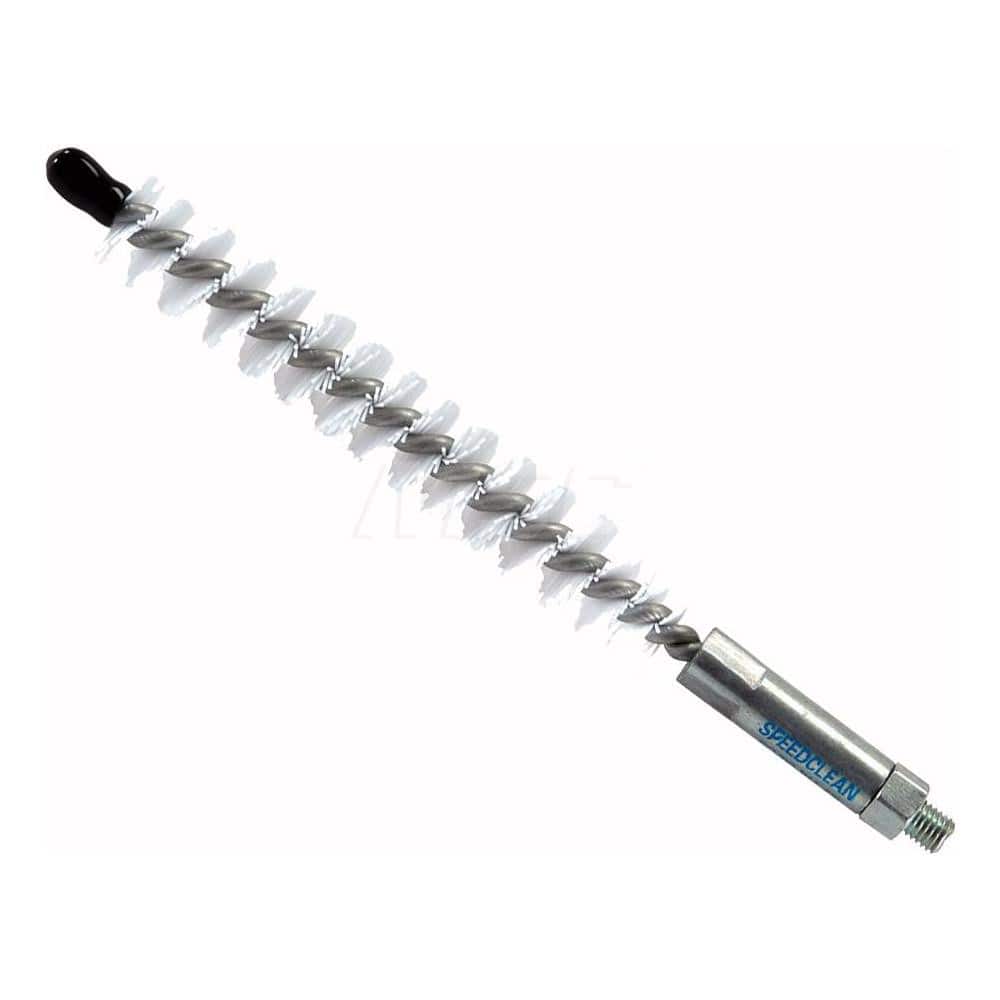 Goodway - Internal Tube Brushes & Scrapers; Type: Nylon Single Stem/Single Spiral Tube Brush ; Diameter (Inch): 7/8 ; Brush/Scraper Length: 4 (Inch); Overall Length (Inch): 6 ; Connection Type: Threaded ; Brush/Scraper Material: Nylon - Exact Tooling