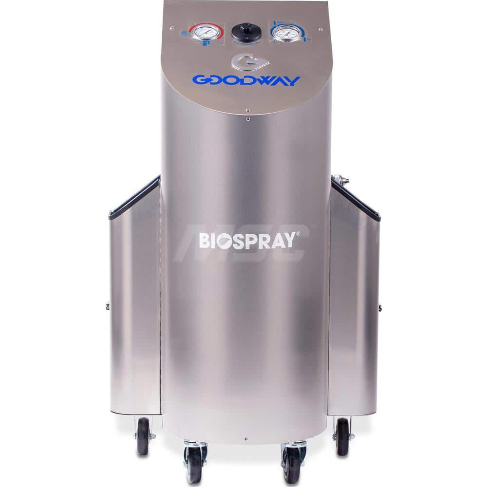 Goodway - Electrostatic Sanitizing Equipment; Type: Disinfectant Sprayer ; For Use With: BIO-SPRAY-20 ; Material: Stainless Steel ; Includes: 20lb Tank; Micro-Droplet Spray Gun; 20' Hose - Exact Tooling