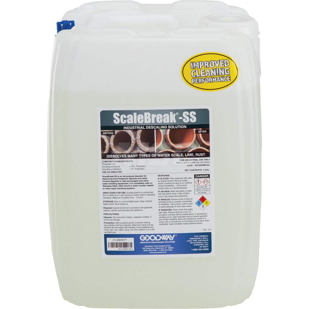 Goodway - HVAC Cleaners & Scale Removers; Container Size: 5 Gallon ; Container Size: 5 Gallon ; Container Type: Carboy - Exact Tooling