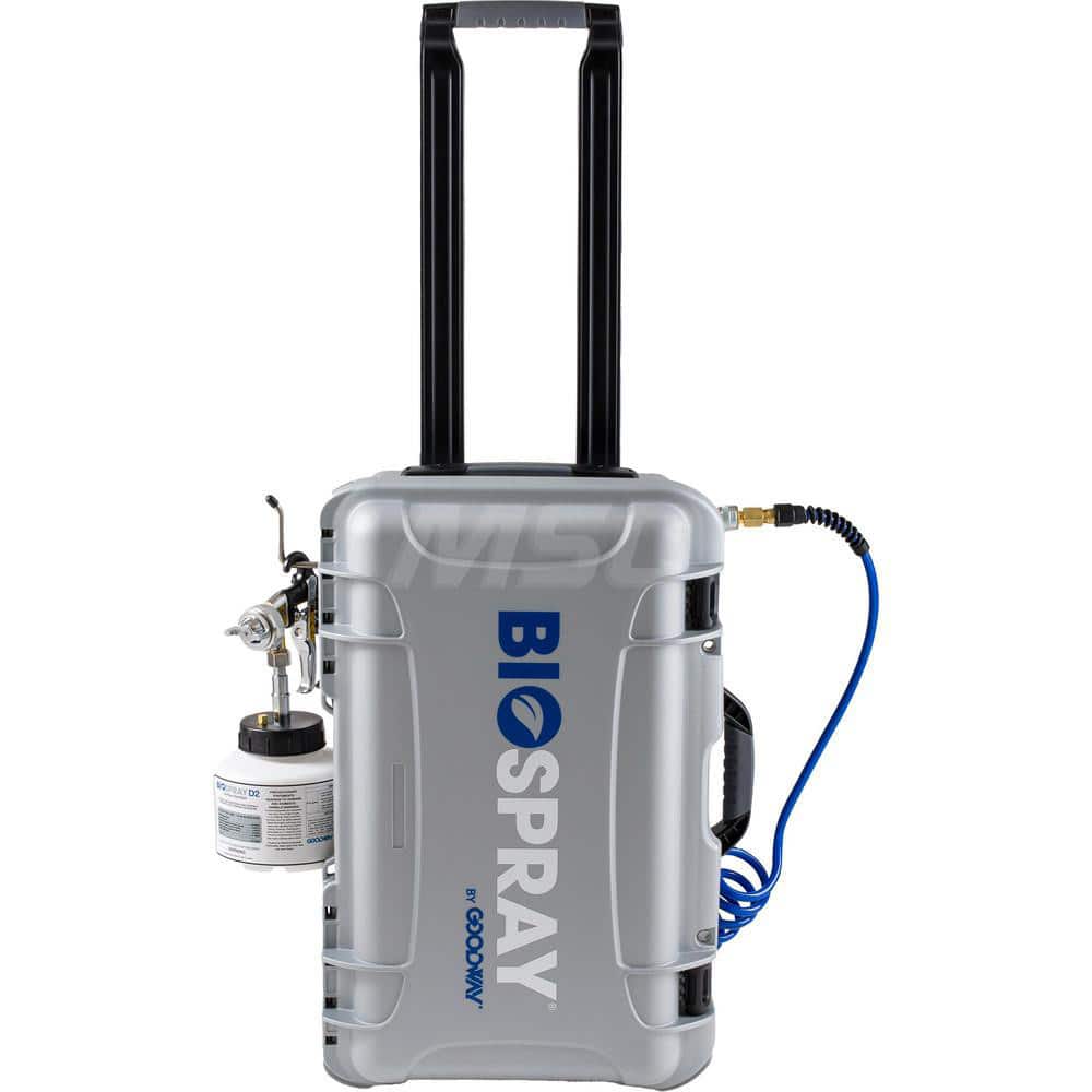 Goodway - Electrostatic Sanitizing Equipment; Type: Disinfectant Sprayer ; For Use With: BIO-SPRAY-5 ; Material: Plastic ; Includes: 5lb Tank; Micro-Droplet Spray Gun; 20' Hose - Exact Tooling