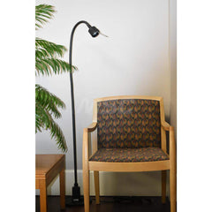 Sunnex Lighting - Task Lights; Fixture Type: Floor Lamp ; Color: Black ; Lamp Type: MR16 ; Mounting Type: Base Mount ; Adjustable Arm Type: Gooseneck ; Arm Length (mm): 1400 - Exact Tooling