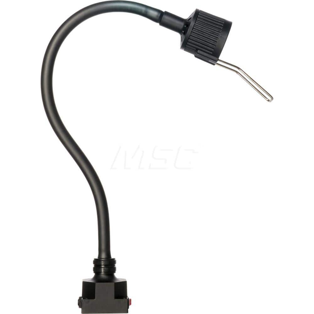 Sunnex Lighting - Task Lights; Fixture Type: General Purpose ; Color: Black ; Lamp Type: Halogen ; Mounting Type: Base Mount ; Adjustable Arm Type: Gooseneck ; Arm Length (mm): 500 - Exact Tooling