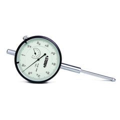 Insize USA LLC - Dial Drop Indicators; Maximum Measurement (Inch): 1-1/2 ; Dial Graduation (Decimal Inch): 0.001000 ; Dial Reading: 0-100 ; Dial Diameter (Inch): 2-63/64 ; Accuracy (Decimal Inch): +/-.001 ; Dial Color: White - Exact Tooling