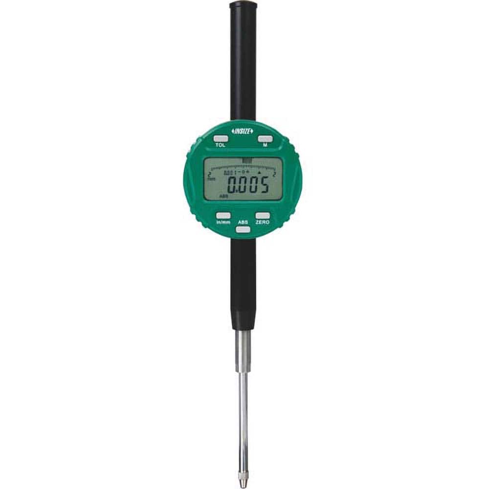 Insize USA LLC - Electronic Drop Indicators; Minimum Measurement (Decimal Inch): 0 ; Minimum Measurement (Inch): 0 ; Minimum Measurement (mm): 0 ; Maximum Measurement (mm): 50.80 ; Maximum Measurement (Decimal Inch): 2.0000 ; Resolution (Decimal Inch): 0 - Exact Tooling