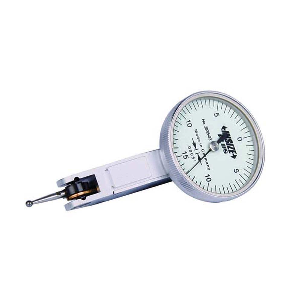 Insize USA LLC - 0 to 0.03", 0.000500" Graduation, Vertical Dial Test Indicator - Exact Tooling