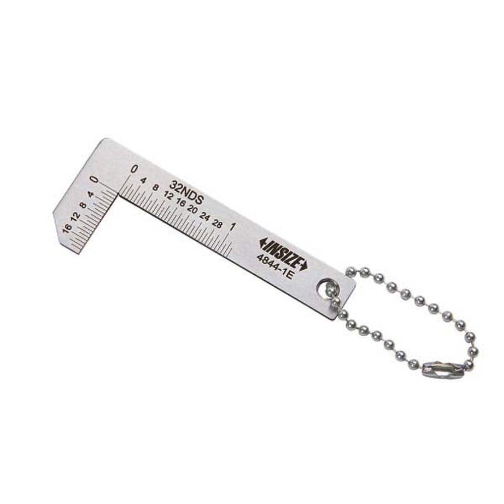 Insize USA LLC - Chamfer Gages; Type: External; Internal ; Minimum Measurement (Inch): 1/32 ; Maximum Measurement (Inch): 1 ; Accuracy (Decimal Inch): 0.010000 ; Graduation (mm): Feet/Inches ; Graduation (Decimal Inch): 1/32 - Exact Tooling