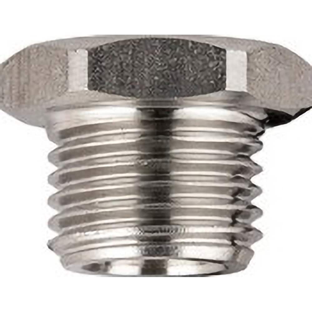 Aignep USA - Stainless Steel Pipe Fittings; Type: Plug ; Fitting Size: 1/2 ; End Connections: BSPP ; Material Grade: 316L Stainless Steel ; Pressure Rating (psi): 290 - Exact Tooling