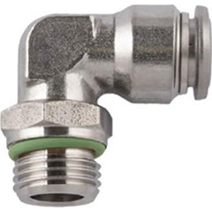 Aignep USA - Metal Push-To-Connect Tube Fittings; Type: Male Elbow Swivel ; Tube Outside Diameter (mm): 6 ; Maximum Working Pressure: 290.000 ; Connection Style: Push to Connect ; Connection Type: Push to Connect ; Material: 316L Stainless Steel - Exact Tooling