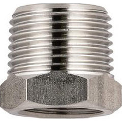 Aignep USA - Stainless Steel Pipe Fittings; Type: Reducer ; Fitting Size: 3/4 x 1/2 ; End Connections: BSPT x BSPP ; Material Grade: 316L Stainless Steel ; Pressure Rating (psi): 290 - Exact Tooling