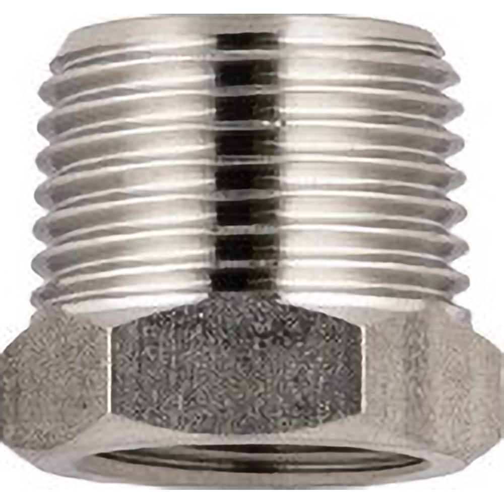 Aignep USA - Stainless Steel Pipe Fittings; Type: Reducer ; Fitting Size: 1/4 x 1/8 ; End Connections: BSPP ; Material Grade: 316L Stainless Steel ; Pressure Rating (psi): 290 - Exact Tooling