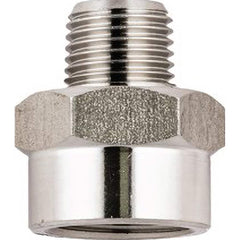 Aignep USA - Stainless Steel Pipe Fittings; Type: Reducer ; Fitting Size: 3/8 x 1/4 ; End Connections: BSPP ; Material Grade: 316L Stainless Steel ; Pressure Rating (psi): 290 - Exact Tooling