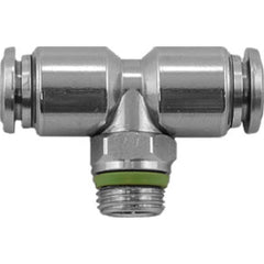 Aignep USA - Metal Push-To-Connect Tube Fittings; Type: Male Swivel Branch Tee ; Tube Outside Diameter (mm): 12 ; Maximum Working Pressure: 290.000 ; Connection Style: Push to Connect ; Connection Type: Push to Connect ; Material: 316L Stainless Steel - Exact Tooling