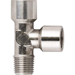 Aignep USA - Stainless Steel Pipe Fittings; Type: Female ; Fitting Size: 1/8 ; End Connections: BSPT x BSPP ; Material Grade: 316L Stainless Steel ; Pressure Rating (psi): 290 - Exact Tooling