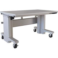 BOSTONtec - Mobile Work Benches; Type: Mobile Work Bench ; Length: 48 (Inch); Depth (Inch): 30 ; Height (Inch): 28 ; Maximum Height (Inch): 44 ; Top Material: Laminate - Exact Tooling