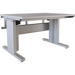 BOSTONtec - Stationary Work Benches, Tables; Type: Electric Height Adjustable Workstation ; Top Material: Laminate ; Width (Inch): 48 ; Depth (Inch): 36 ; Maximum Height (Inch): 44 ; Leg Style: Adjustable Height; C-Leg (Cantilever); Motor Height Adjustme - Exact Tooling