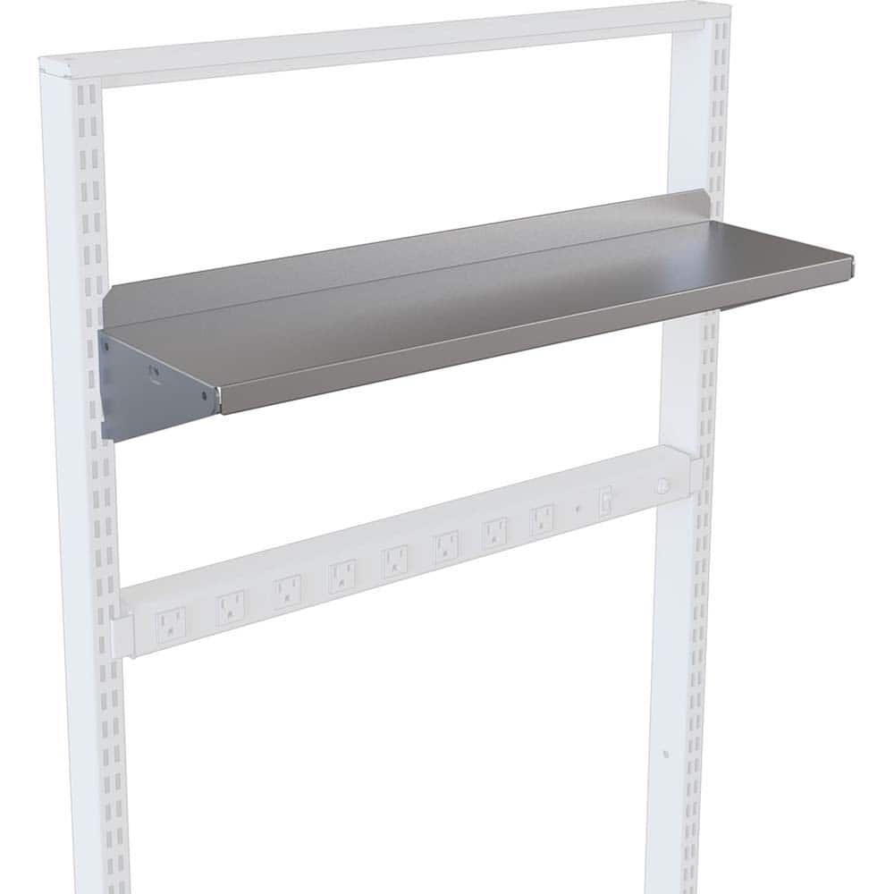 BOSTONtec - Workbench & Workstation Accessories; Type: Steel Shelf ; For Use With: 48" BOSTONtec; 60" BOSTONtec; 72" BOSTONtec ; Height: 1 (Inch); Depth (Inch): 8 ; Width (Inch): 30 ; Load Capacity (Lb.): 75.000 - Exact Tooling