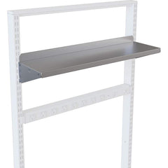 BOSTONtec - Workbench & Workstation Accessories; Type: Steel Shelf ; For Use With: 48" BOSTONtec; 60" BOSTONtec; 72" BOSTONtec ; Height: 1 (Inch); Depth (Inch): 8 ; Width (Inch): 30 ; Load Capacity (Lb.): 75.000 - Exact Tooling