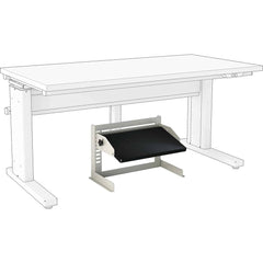 BOSTONtec - Workbench & Workstation Accessories; Type: Footrest ; For Use With: 48" BOSTONtec; 60" BOSTONtec; 72" BOSTONtec ; Height: 14 (Inch); Depth (Inch): 12 ; Width (Inch): 24 ; Color: Black - Exact Tooling