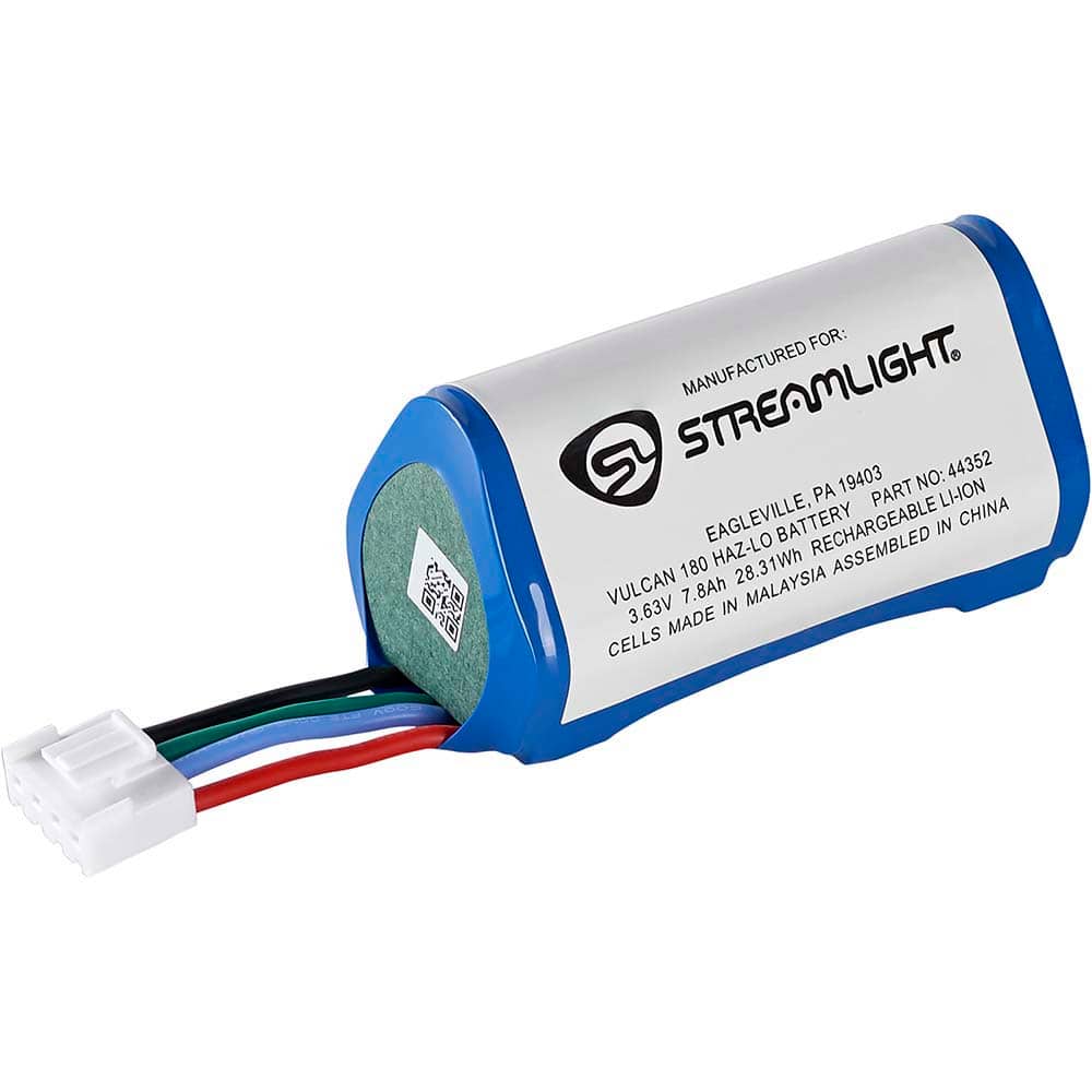 Streamlight - Batteries; Type: Standard ; Battery Size: Nonstandard ; Battery Chemistry: Lithium-Ion ; Voltage: 3.70 ; Rechargeable: Rechargeable ; Terminal Style: Button Tab - Exact Tooling