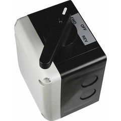 Automation Systems Interconnect - Cam & Disconnect Switches; Enclosure Type: Switch Box ; Fused: NonFused ; Amperage: 20 ; Contact Form: 2PDT ; Voltage: 600 VAC ; Horsepower at 3 Phase: 10 @ 480 V - Exact Tooling