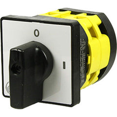 Automation Systems Interconnect - Cam & Disconnect Switches; Enclosure Type: Open ; Fused: NonFused ; Amperage: 20 ; Contact Form: SPDT ; Voltage: 600 VAC ; Horsepower at 3 Phase: 2 @ 240 V - Exact Tooling