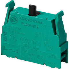 Automation Systems Interconnect - Pushbutton Switch Accessories; Switch Accessory Type: Contact Block ; For Use With: Pendtant Stations ; Color: Green ; Operator Illumination: NonIlluminated ; Material: Plastic - Exact Tooling