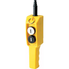Automation Systems Interconnect - Pushbutton Switch Accessories; Switch Accessory Type: Pushbutton Operator ; For Use With: Hoists; Cranes ; Pushbutton Type: Flush ; Pushbutton Shape: Round ; Color: Yellow ; Operator Illumination: NonIlluminated - Exact Tooling