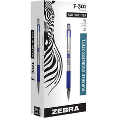 Zebra Pen - Pens & Pencils; Type: Ball Point Pen ; Color: Blue ; Tip Type: 0.7MM - Exact Tooling
