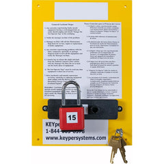 KEYper Systems - Lockout Centers & Stations; Type: Lock Management System ; Equipped or Empty: Equipped ; Maximum Number of Locks: 1 ; Language: English ; Board Coating: Powder-Coated - Exact Tooling