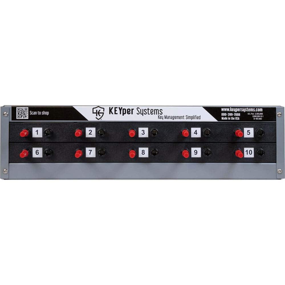 KEYper Systems - Lockout Centers & Stations; Type: Lock Management System ; Equipped or Empty: Equipped ; Maximum Number of Locks: 10 ; Language: English ; Board Coating: Powder-Coated - Exact Tooling